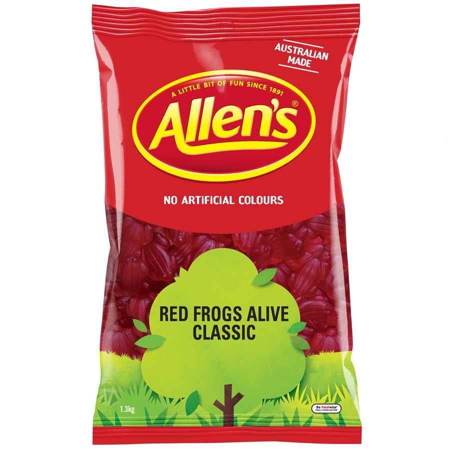 Allen's Red Frogs Alive 1.3kg