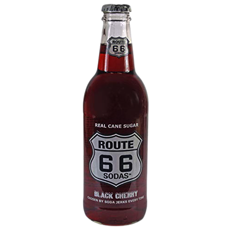 Route 66 Sodas Black Cherry Bottle