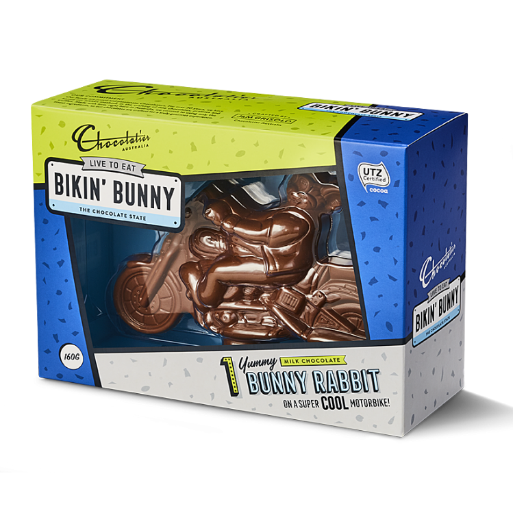 Chocolatier Easter Bikin' Bunny Milk Choc Gift Box