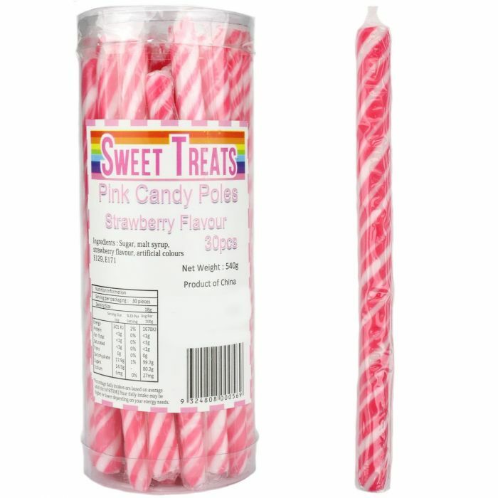 Sweet Treats Pink candy Poles 30pcs