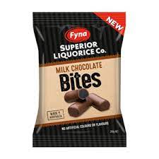 Fyna Milk Choc Bites 200g - Tom's Confectionery Warehouse