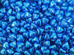 Toms Foiled Hearts Blue 1k
