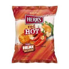 HERR'S RED HOT CHIPS 99G