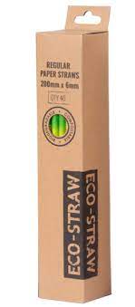 ECO-STRAW RETAIL PAPER STRAW - BAMBOO - PACK 40