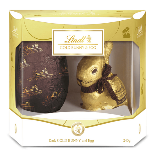 Lindt Gold Bunny & Egg Dark 240g