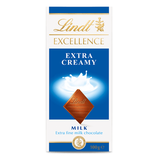 Lindt Excellence Extra Creamy 100g - Tom's Confectionery Warehouse