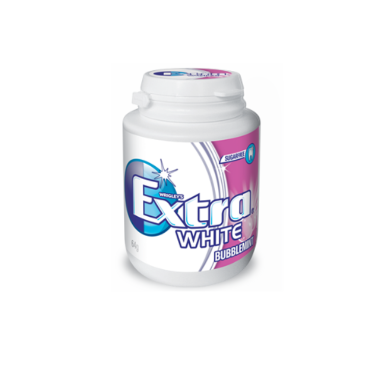Wrigley's Extra White Bubblemint bottle S/F