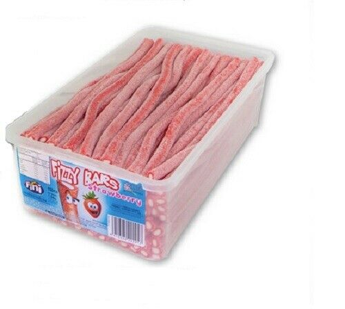 FINI FIZZY BARS STRAWBERRY