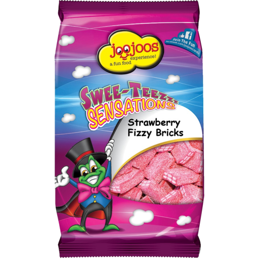 JOOJOOS 130G STRAWBERRY FIZZY BRICKS