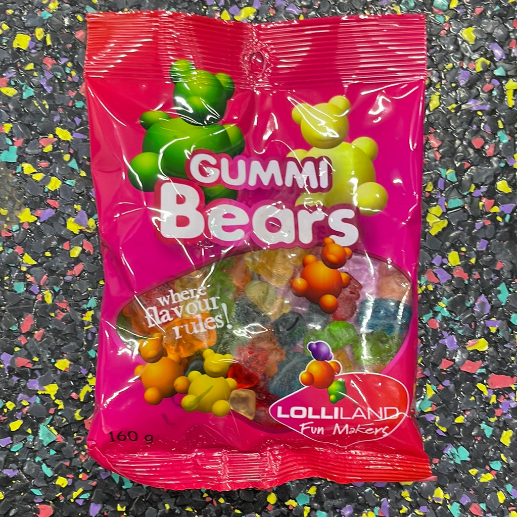 Lolliland Gummi Bears 140g Tom's Confectionery Warehouse