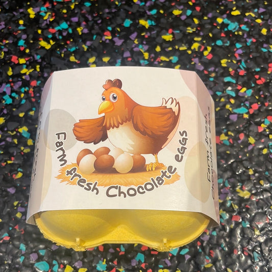 Egg Carton w/Hollow Eggs 80g/4