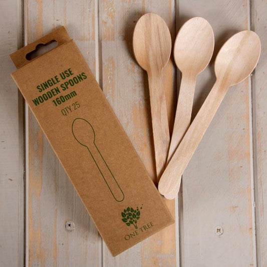 ONE TREE WOODEN SPOON - HANGSELL RETAIL  - 25 PCE