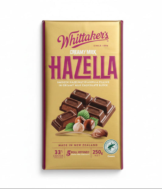 Whittaker’s Hazella Choc Block 250g