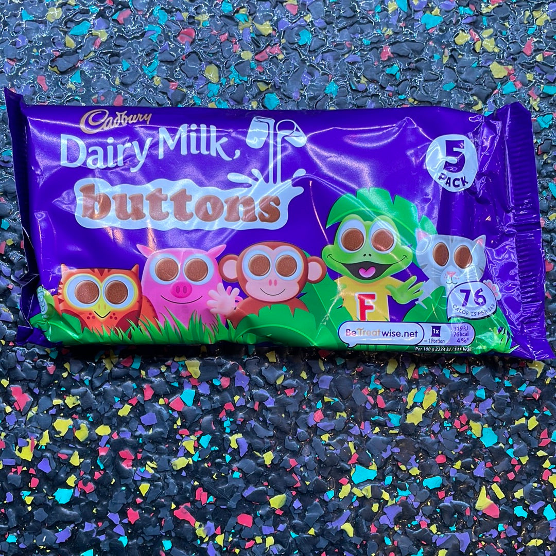UK Cadbury 5pk Choc Buttons 70g