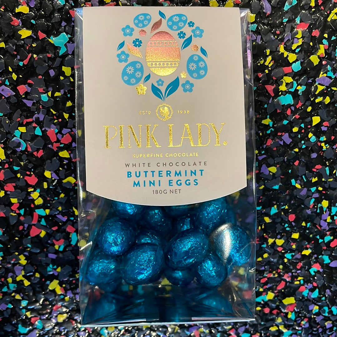 Pink Lady - white chocolate butter mint mini eggs 180g