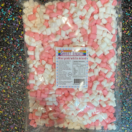 Sweet Treats Mini Pink & White Mixed Marshmallows 750g