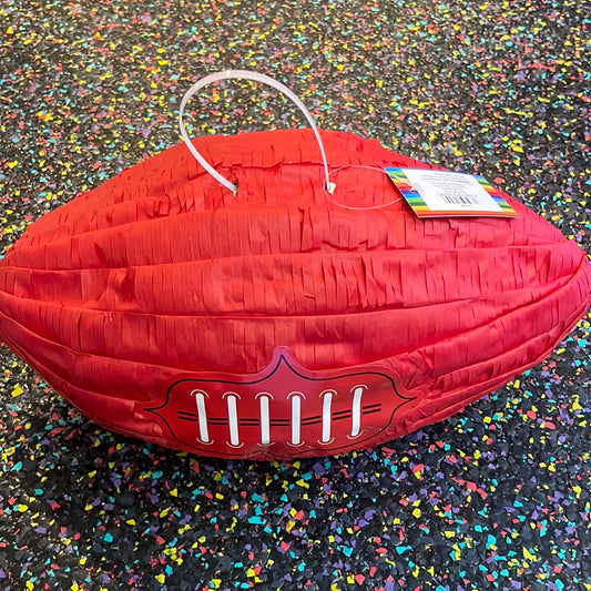 Red Football Piñata