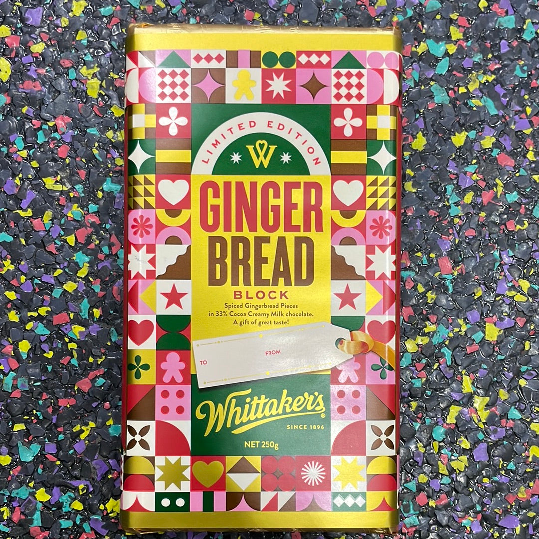 Whittakers Ginger Bread Block 250g