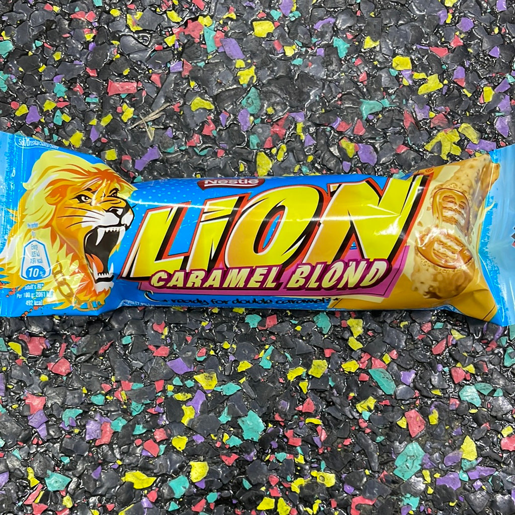 Lion Bar Caramel Blond 40g Tom's Confectionery Warehouse
