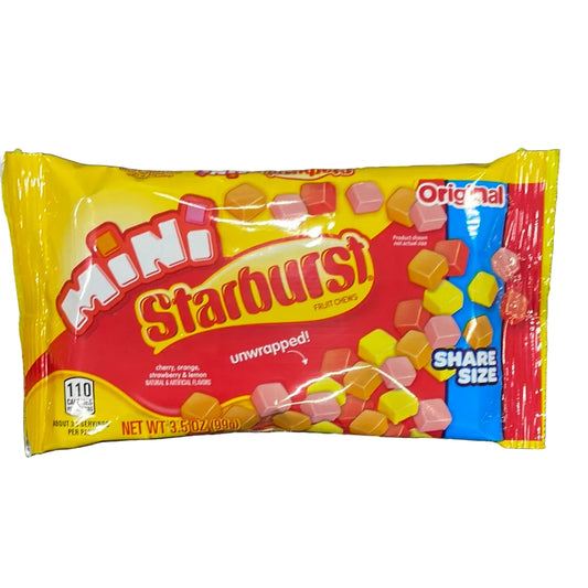Starburst Minis orig share 99g - Tom's Confectionery Warehouse