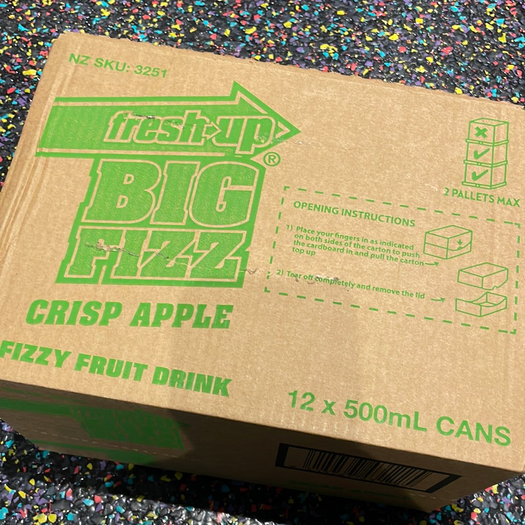 Fresh Up Big Fizz Crisp Apple 500ml