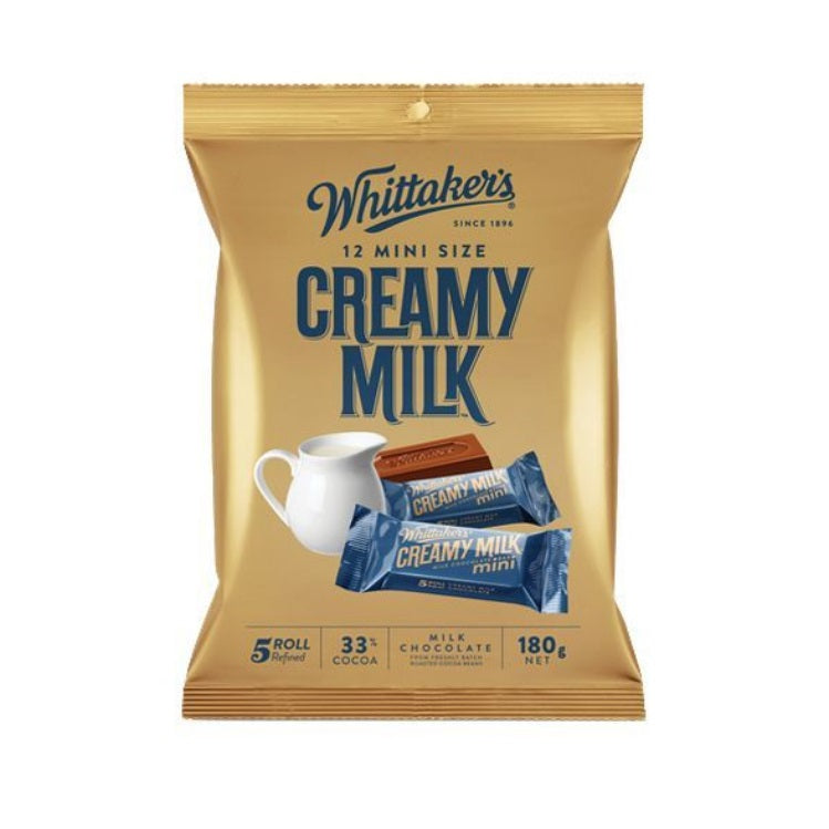 Whittaker's & Sons Sharepack Creamy Milk Slab 180g