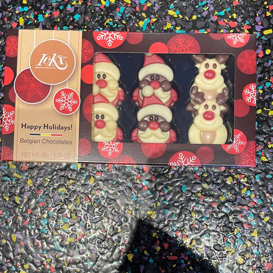 95g/4 Santa's, 4 Reindeer Asstd