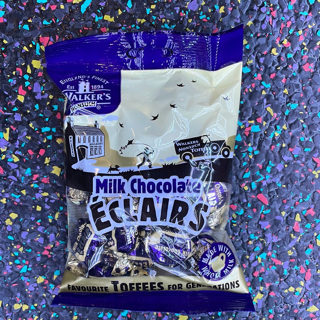 Walkers Milk Chocolate Eclairs Tom's Confectionery Warehouse