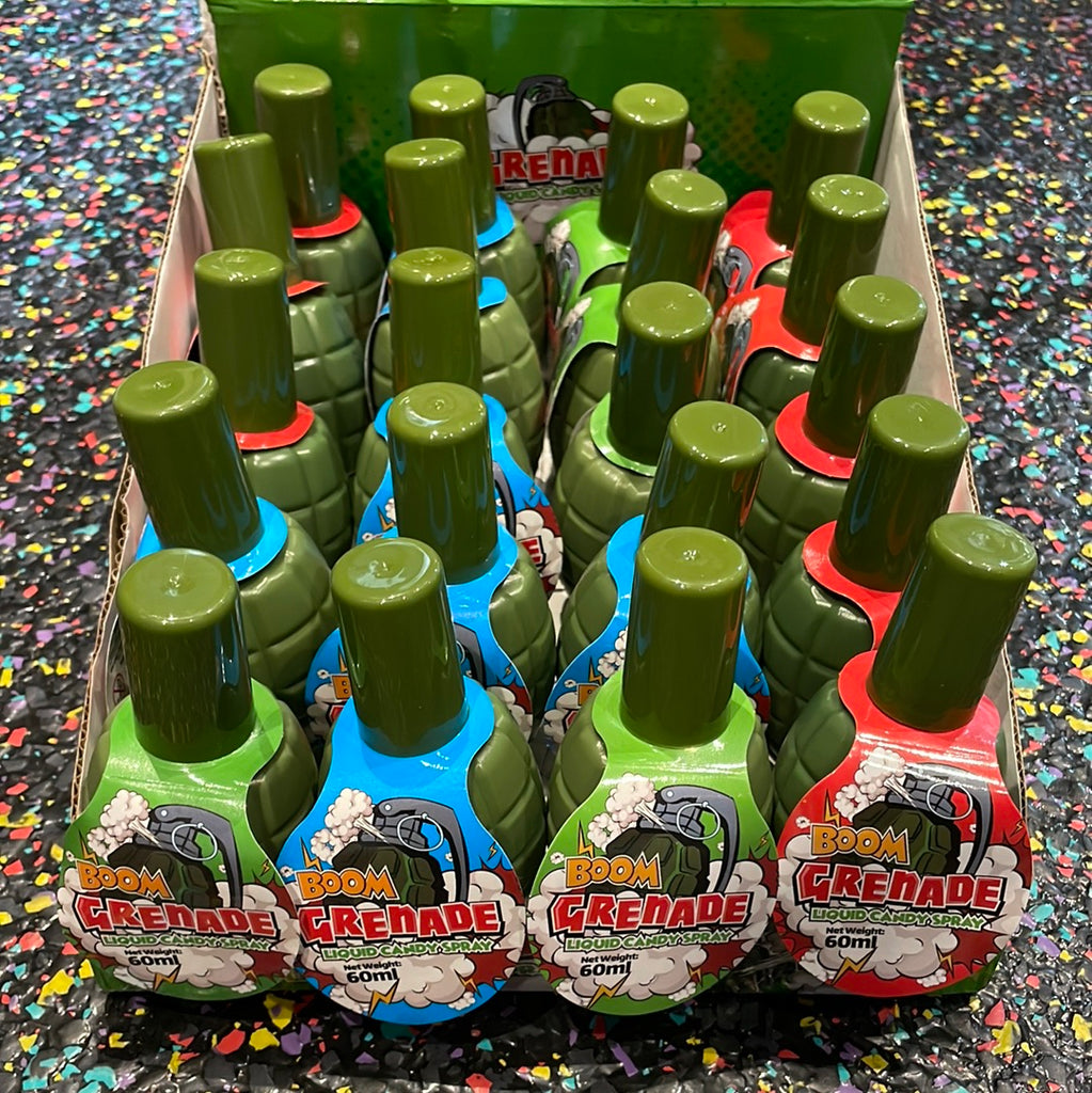 Grenade liquid candy spray 60ml Tom's Confectionery Warehouse