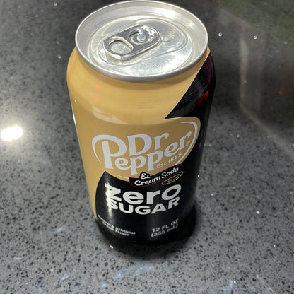 US Dr Pepper Cream Soda Zero 355ml