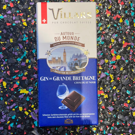 w/Great Britain Gin Dark chocolate Bar 100g