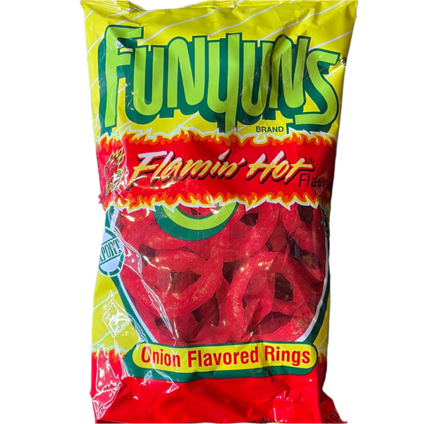 Frito Funyuns Flamin Hot 163G Tom's Confectionery Warehouse
