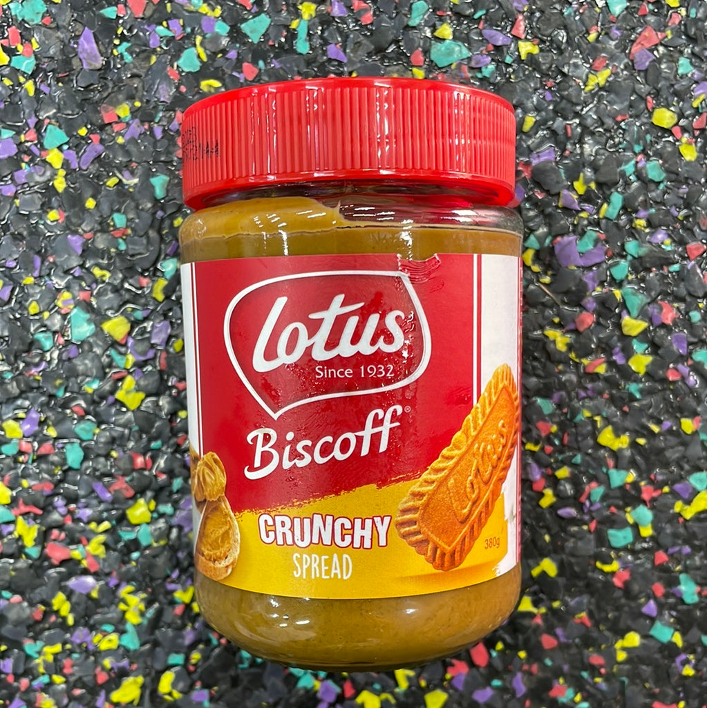 Lotus Biscoff - Crunchy Spread 380g – Tom's Confectionery Warehouse