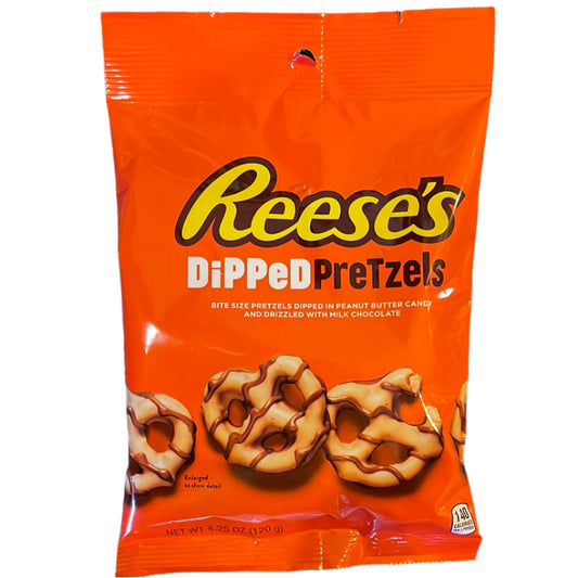 US Reeses Dipped Pretzels 120g