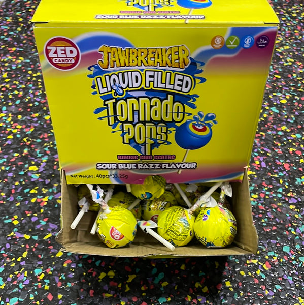 Zed Jawbreaker Liquid Filled Tornado Pops – Tom's Confectionery