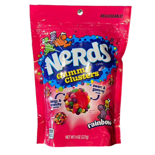 US Nerds Gummy Clusters Bag 226g - Tom's Confectionery Warehouse