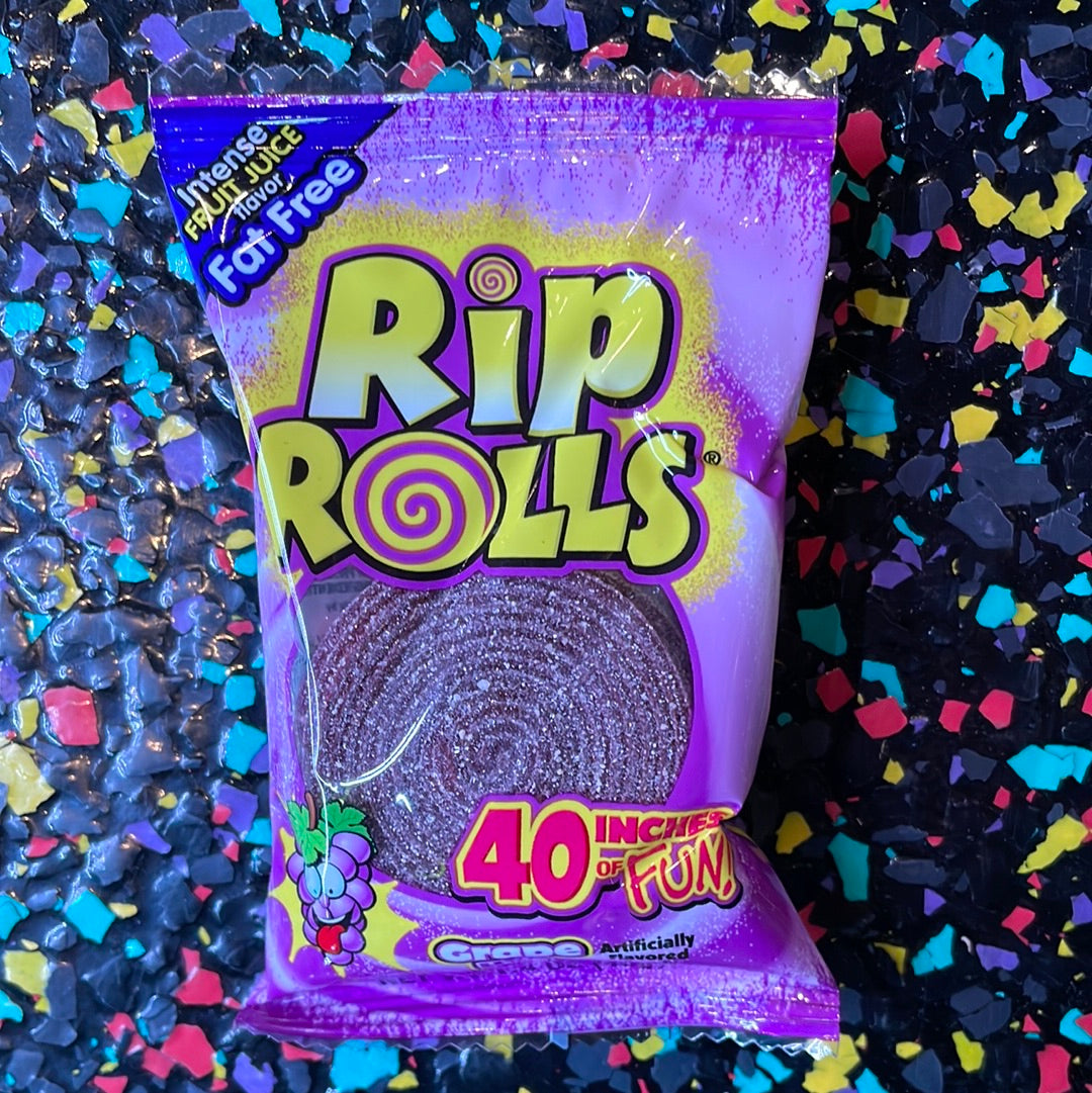 Rip Rolls Grape 40g – Tom's Confectionery Warehouse