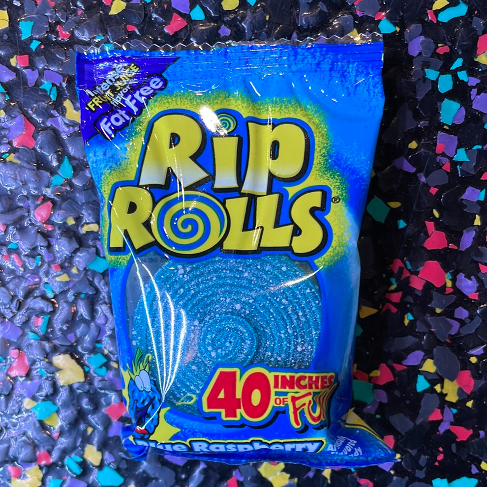 Rip Rolls Blue Raspberry 40g – Tom's Confectionery Warehouse