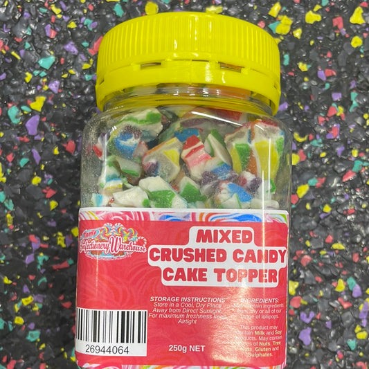 Mixed Crushed Candy Cake Topper