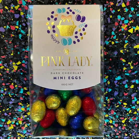 Pink Lady - dark chocolate mini eggs 180g