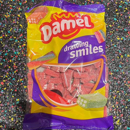 Damel Strawberry Fizzy Bricks 1kg