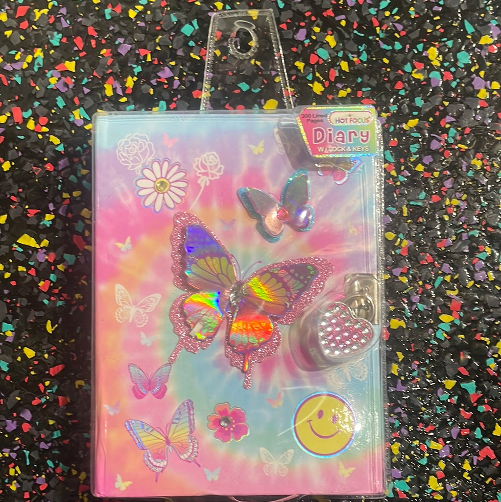 LOCKABLE DIARY BUTTERFLY