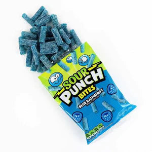Sour Punch Blue Raspberry  Bites Peg 5oz 141g