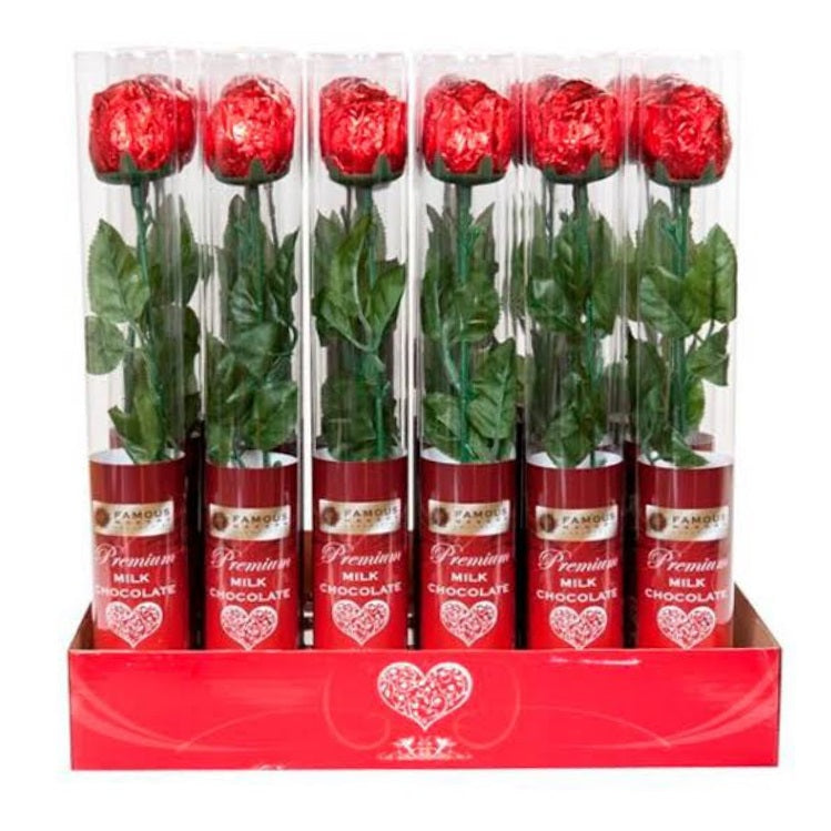 Famous Makers Stem Rose In Cylinder