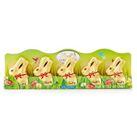 LINDT GOLD BUNNY 5PK 50G
