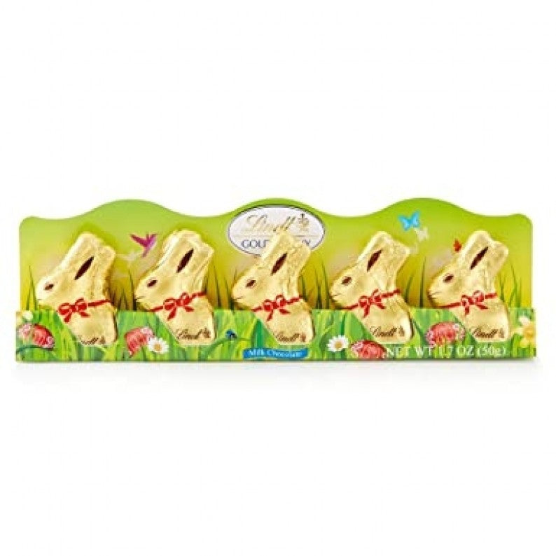 Lindt Gold Bunny Mini 5PK 50g – Tom's Confectionery Warehouse