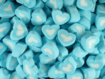 Blue Hearts Marshmallows 1kg