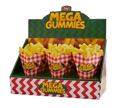 Mega gummies gum fries