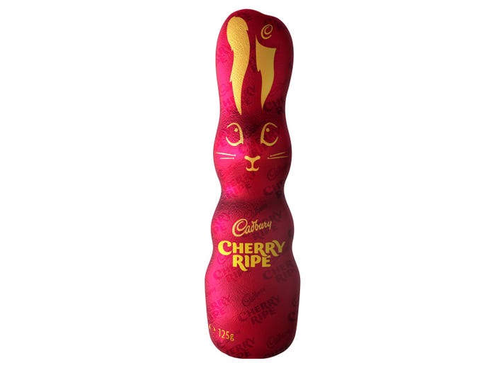Cadbury Cherry Ripe Easter Bunny – Tom's Confectionery Warehouse