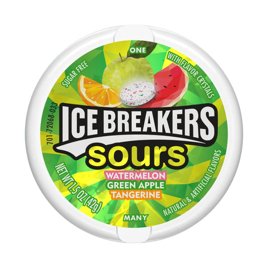 ICE Breakers Sour Watermelon Green Apple Tangerine 42g